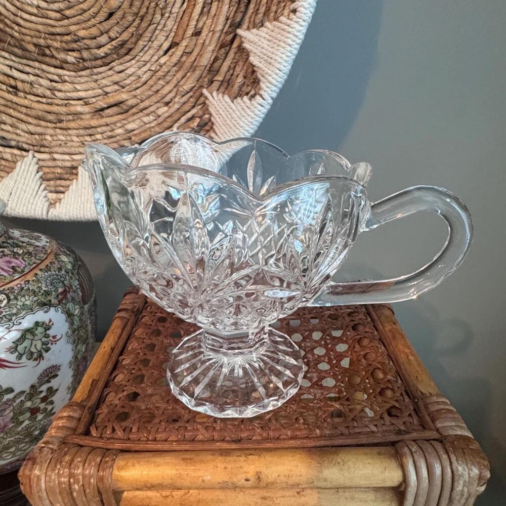 Vintage Godinger Crystal "Shannon" Pineapple Pedestal Pitcher, Vase, Bowl
